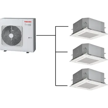 Klimatizace Kazetová Klimatizace Toshiba 1+3 (2,7kW + 2,7kW + 2,7kW) Multi-split R32 včetně montáže