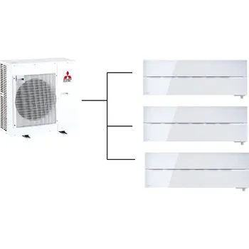 Domácí spotřebič Klimatizace Mitsubishi Pearl White 1+3 ( 1,8kW + 1,8kW + 2,5kW ) Multi-split R32 včetně montáže