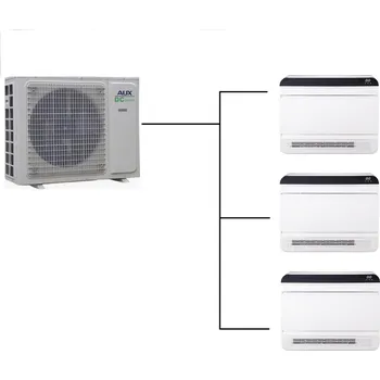 Klimatizace Parapetní klimatizace Aux 1+3 ( 3,5kW + 3,5kW + 3,5kW) Multi-split R32 včetně montáže