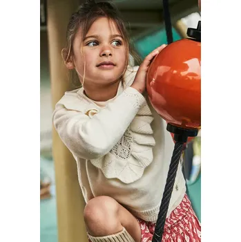 Dívčí svetr Dětský svetr Mayoral 4304.6F.Mini.9BYA béžová 02X, vel. 98