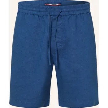 Pánské kraťasy Tommy Hilfiger Pánské Lněné Šortky Dover Regular Fit, modrá, 44