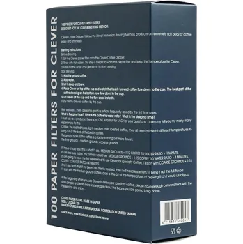 Příprava kávy Clever Dripper 100 ks, krabice