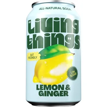 Limonáda Living Things Lemon Ginger 330 ml