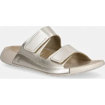 Dámská obuv Kožené pantofle Ecco Cozmo W 206823.01688 zlatá GLD, EUR 42