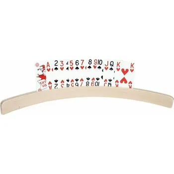 Sundo Stojánek na hrací karty dřevěný pro seniory, 35 cm