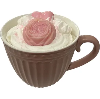 Výroba svíčky DANNY MADE Svíčka hrnek rýhovaný-květiny Druh: 3