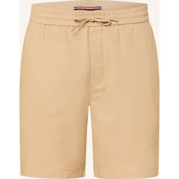 Pánské kraťasy Tommy Hilfiger Pánské Lněné Šortky Dover Regular Fit, béžová, 48
