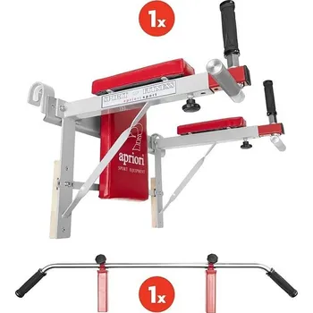 Hrazda Apriori Bradla + hrazda, závěsná na žebřiny, ocelová tyč hrazdy - lomená