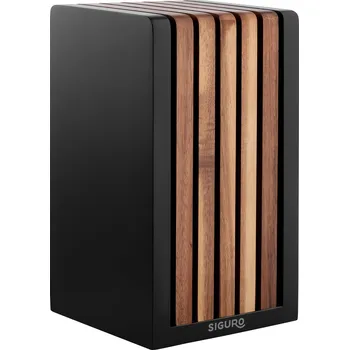 Stojan na nože Siguro Dřevěný blok Artisan na 6 nožů