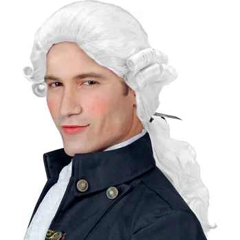 Karnevalová paruka Widmann Paruka vévoda bílá historická