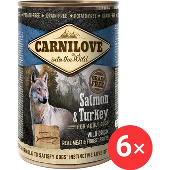 Krmivo pro psa Carnilove Wild Meat Losos & Krocan 6 × 400 g