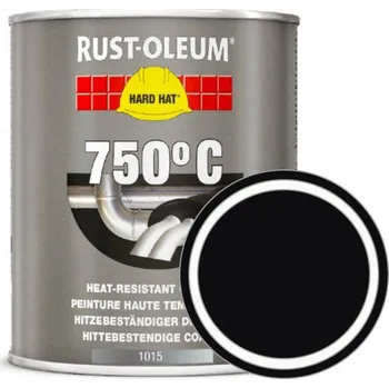 barva na zeď Rust-Oleum Tepelně odolná barva Heat Resistant 750°C 0,75 l, odstín černé