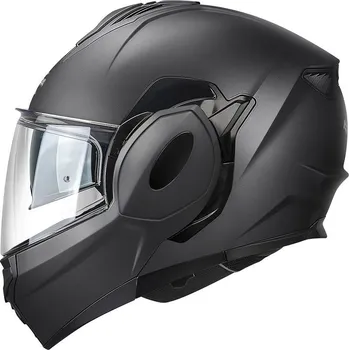 Helma na motorku KAPPA KV55 SOLID - překlopná černá moto přilba 2XL