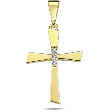 Přívěsek DIANTE Zlatý přívěsek kříž 59642377 (Au 585/1000, 0,8 g)