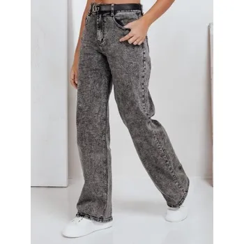 Dámské džíny Dámské džíny s širokými nohavicemi, černé