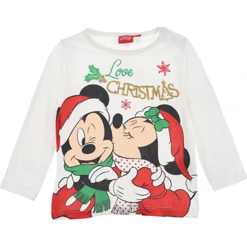 Pánské tričko Minnie Vánoce - tričko kremové, vel. 86