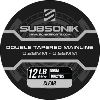 Sonik Subsonik Double Tapered Main Line Clear 990 m 0,33-0,60 mm 16 lb