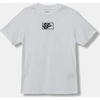 Dětské bavlněné tričko Vans BY BLOCKED BOX SS TEE VN000RBCWHT1 bílá 00X, vel. 165-173