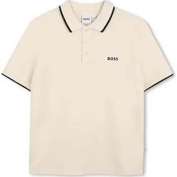 Pánské tričko Bavlněné polo tričko BOSS J53169.102.108 béžová 80X, vel. 102