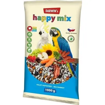 Krmivo pro ptáka Darwin's new velký papoušek happy mix 1000 g