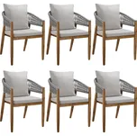 tectake Manacor 406183 6 ks šedé