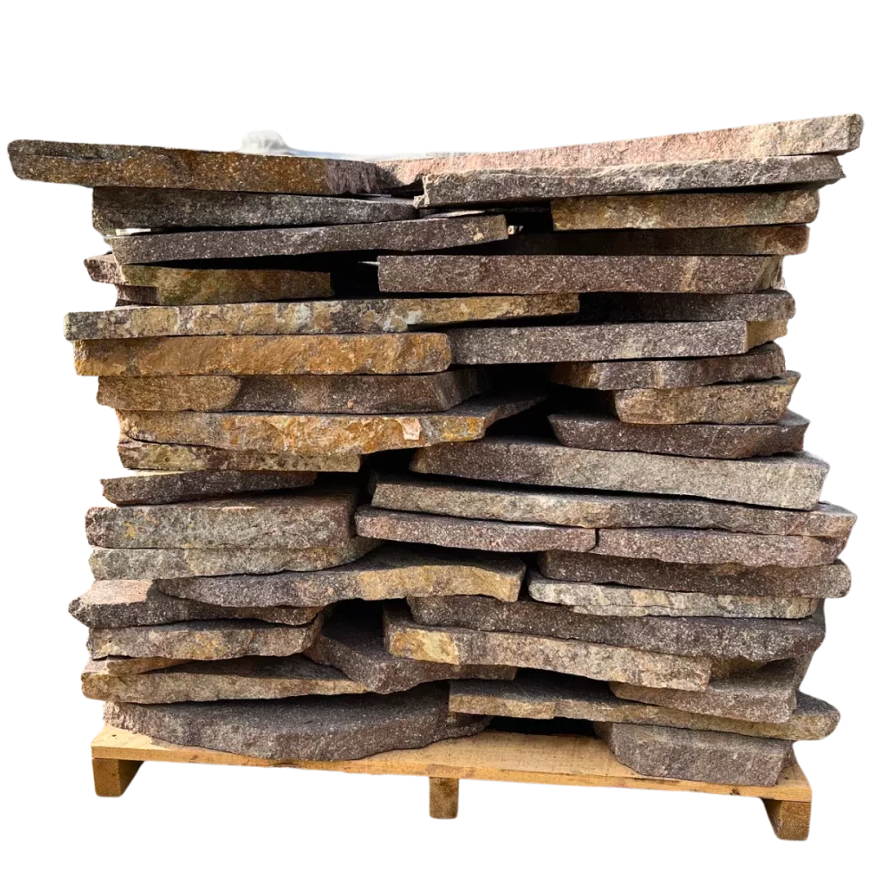 Přírodní štípaný kámen dlažba Gigante porfyr Grigio Rosa , nepravidelné tvary (Velkoformátové šlapáky tl. 30-70 mm, rozměr 40-90 cm)