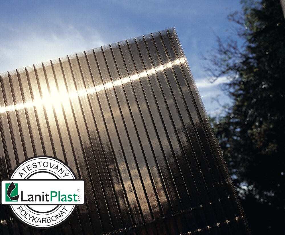 LANIT PLAST Marlon ST LONGLIFE SW 16mm polykarbonátová deska bronz 1,05x2m PK791-1