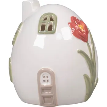 Svícen Det Gamle Apotek Keramický svícen Happy Easter Egg Pink Tulip