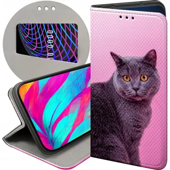 Pouzdro na mobilní telefon Flipové pouzdro Hello Case pro Motorola Edge 50 Pro, růžové