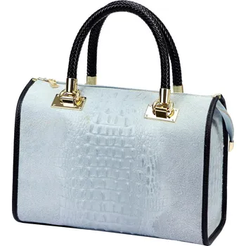 Kabelka Dámská kabelka Luka 25-088 CROCO modrá + doprava zdarma