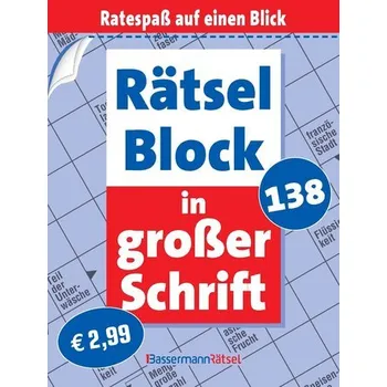 Rätselblock in großer Schrift 138 (5 Exemplare à 2,99 EUR) - Krüger, Eberhard