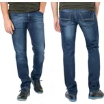 Pánské džíny Texsasy rovného střihu tmavě modré HUNTER 110/21 W35 L32