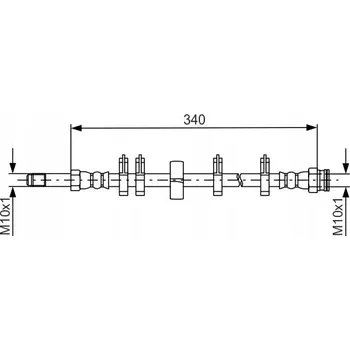 Brzdová hadice Brzdová hadice Bosch 1 987 481 667 - flexibilní