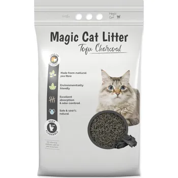 Odpuzovač zvířat Magic cat Stelivo Magic Litter Tofu dřevěné úhlí 5,4kg/12l