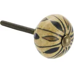 MADAM STOLTZ Kameninová úchytka Sand / Antique Brass