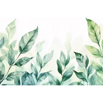 Fototapeta FOTOTAPETA LISTY ZELENÉ PŘÍRODA LOŽNICE OBÝVACÍ POKOJ TAPETA VLIESOVÁ 300x210