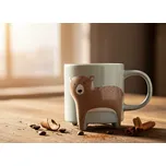 Hrnek keramický s medvědem VIGGO na nožičkách 0,45 l 708237