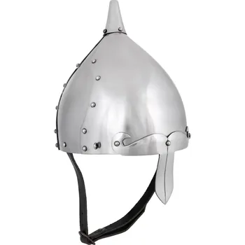 Karnevalový kostým Deepeka Raně středověká slovanská nýtovaná přilba s nánosníkem a špičkou