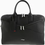 S.T. DUPONT - NEO CAPSULE - Double Black - Kožená taška na dokumenty