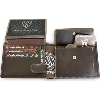 Peněženka Pánská kožená peněženka Arwel 5501 - hnědá