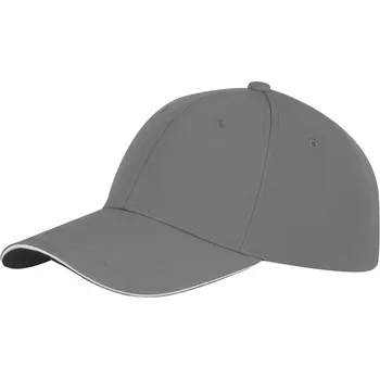 Kšiltovka Kšiltovka CoFEE Ribbed Cap - šedá-bílá