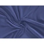 Saténové prostěradlo s gumou 180x200cm tmavě modré