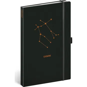 Notes Zvěrokruh Blíženci, linkovaný, 13 × 21 cm