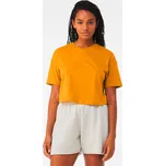 Triko dámské Bella+Canvas Jersey Crop - tmavě žluté, M