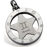 Přívěsek na řetízek na krk Gaira Zodiac 3065 Blíženci - stříbrný