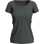 Dámské tričko Stedman Claire Crew Neck - tmavě šedé, XXL