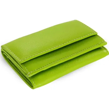 Peněženka Dámská kožená kožená mini peněženka Arwel 4392A­ - světle zelená