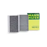 MANN-FILTER CUK 27 021-2 Kabinový vzduchový filtr - Pylový filtr s aktivním uhlím - (Sada 2 kusů)