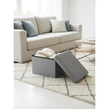 Taburet Sinsay - Taburet s úložným prostorem - šedá - 975HB-09X - 975HB-09X-ONE