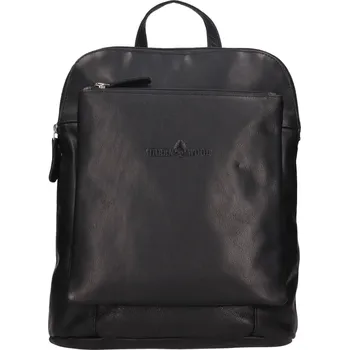 Městský batoh Dámská kožená batůžko-kabelka Greenwood Ella - černá